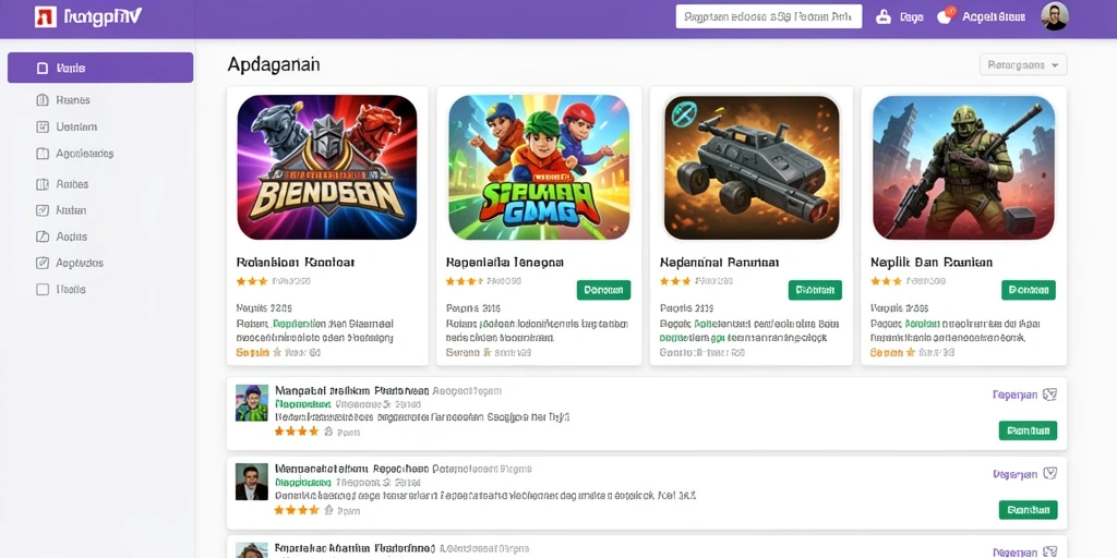 Tampilan awal aplikasi yang user-friendly.