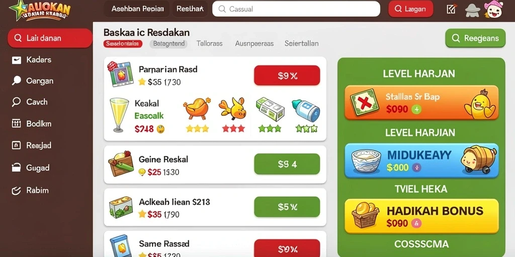 Tampilan antarmuka yang menarik dan intuitif.