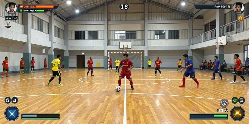 Tangkap layar menampilkan level penuh tantangan.