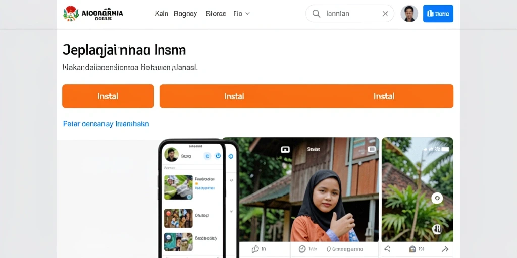 Tampilan menu utama yang intuitif dan menarik.