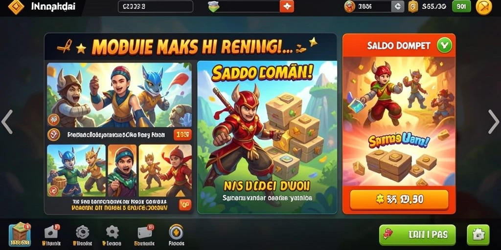 Tampilan antarmuka yang user-friendly untuk navigasi.