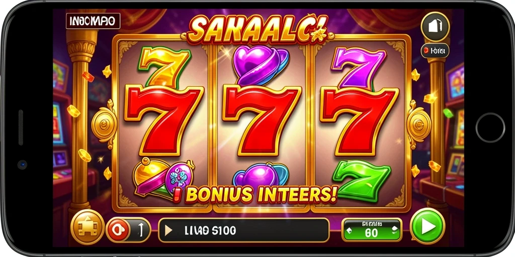 Tangkapan layar menampilkan permainan slot yang menarik.