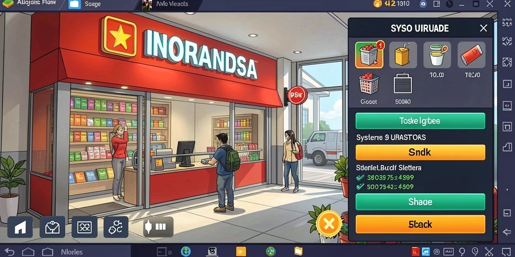 Tampilan awal permainan dengan desain yang menawan.