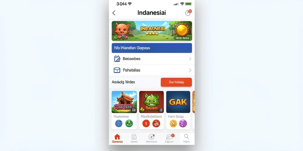 Tampilan beranda aplikasi PASAR123 yang menarik.