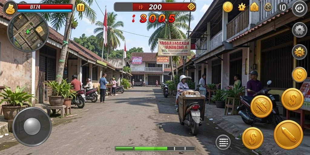 Screenshot menunjukkan tampilan antarmuka yang menarik.