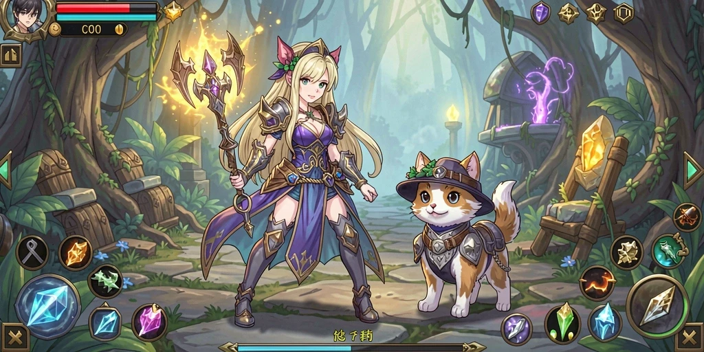 Screenshot yang menunjukkan tampilan antarmuka game.